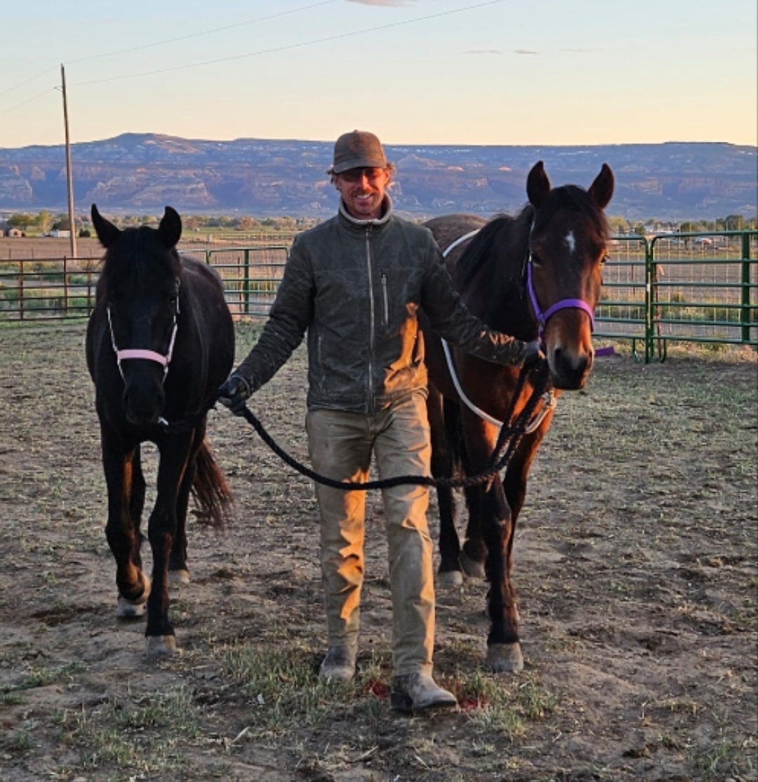 Trevor with Grace and Ruby